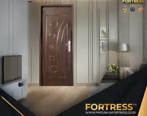 (Fortress) Kusen Pintu Motif Kayu Kupu Tarung Di Pontianak