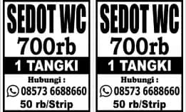 Sedot Wc Murah Nganjuk 0857-3668-8660 50-70 Rb Per Strip