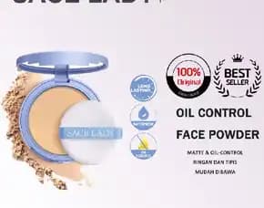 Oil Control Face Pressed Powder Matte Smooth Setting Powder Makeup With Puff