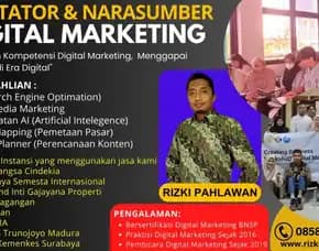 Instruktur Narasumber Bisnis Pemasaran Online Bnsp Dinas Umkm Sumedang Malang Rizki Pahlawan