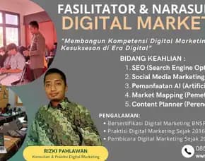 Trainer Narasumber Bisnis Pemasaran Online Bnsp Kementerian Pemuda & Olahraga Takalar Denpasar Rizki Pahlawan