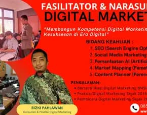 Instruktur Narasumber Bisnis Pemasaran Online Bnsp Kemenparekraf Sijunjung Batam Rizki Pahlawan