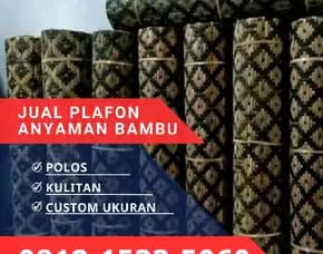 Jual Plafon Anyaman Bambu Bilik Kota Bekasi 0812,1533,5060