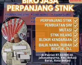 Biro Jasa Stnk Hilang Jakarta Timur, Jasa Mutasi Kendaraan Bermotor Jakarta