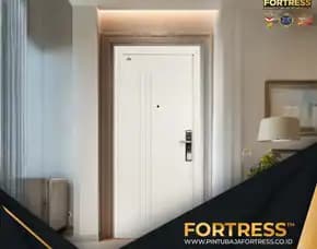 (Fortress) Pintu Motif Kayu Minimalis Kupu Tarung Di Pontianak