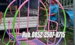 Hub 0852-2507-8715 Terpecaya !! Ayunan Besi Bulat Dan Mainan Outdoor Untuk Tk Kec Jekulo Kudus Bayar Cod Free Ongkir