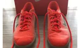 Nike Vapor 12 Club IC Hyper Crimson Original Kid Futsal Shoes / Sepatu Futsal Anak